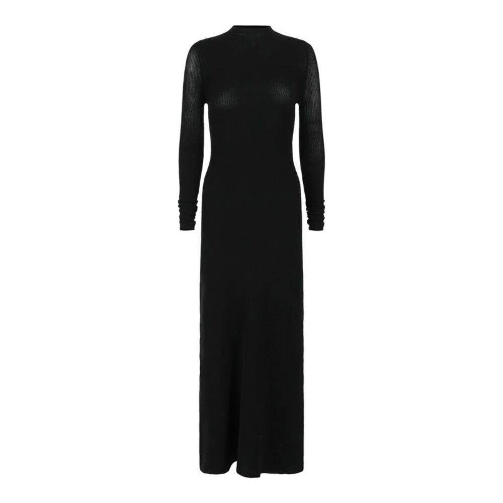 Balenciaga Knit Stretch Maxi Dress Black Womens